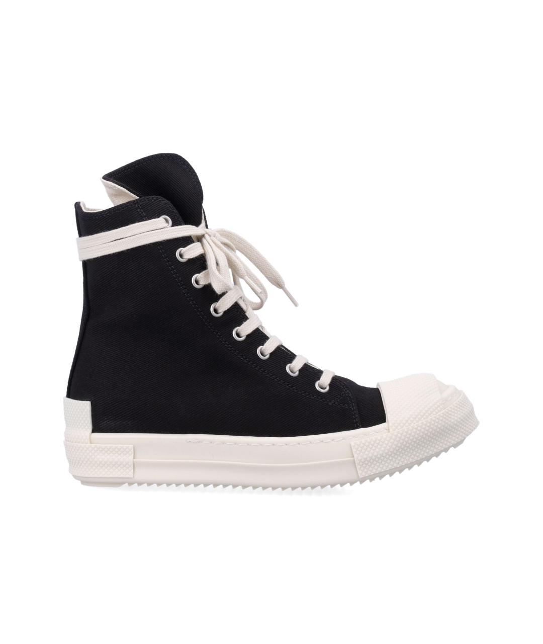 RICK OWENS DRKSHDW Черные текстильные кроссовки, фото 5