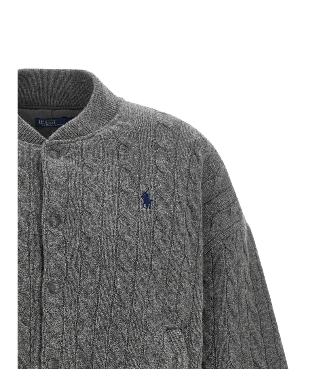 POLO RALPH LAUREN Серая шерстяная куртка, фото 3