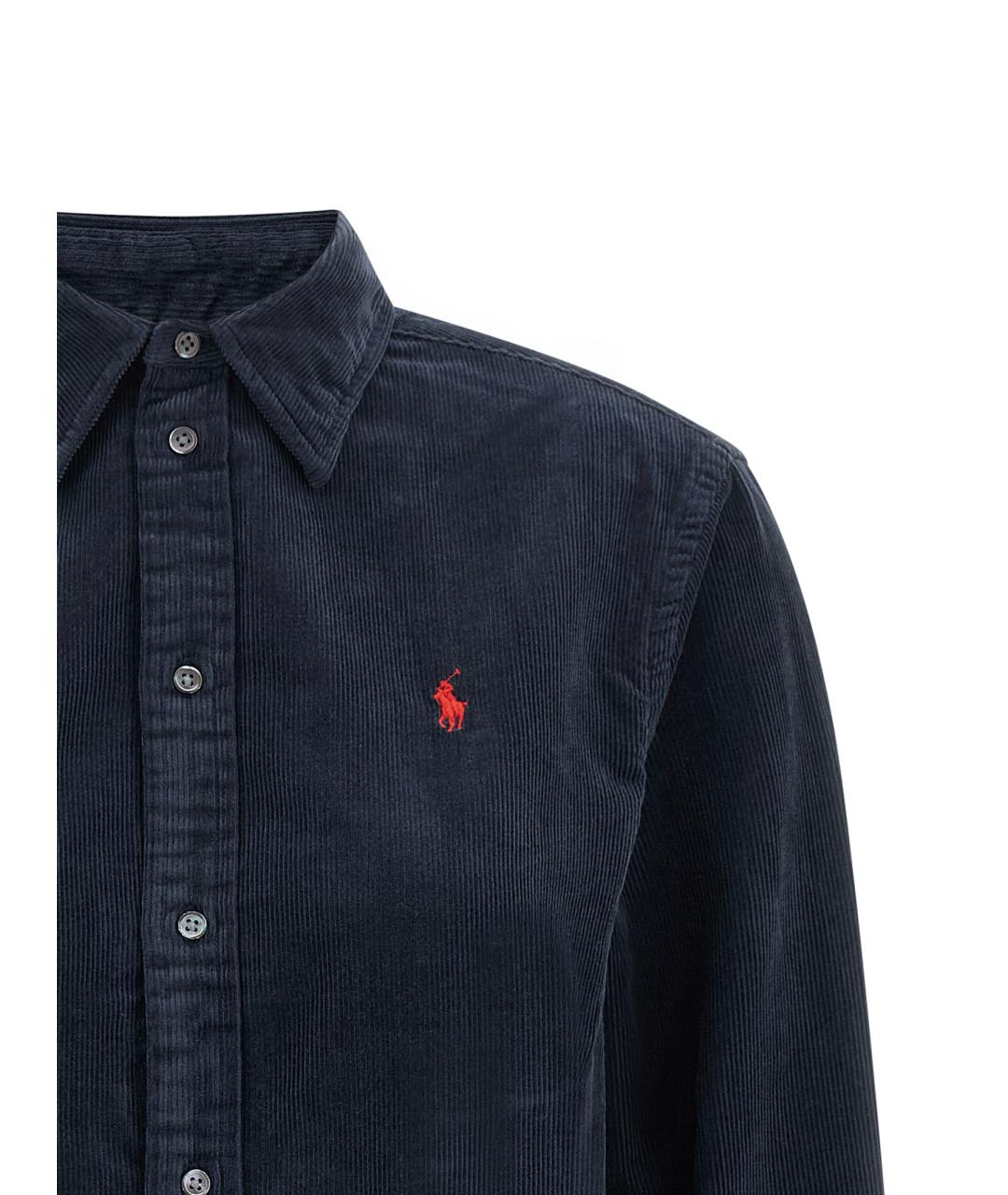 POLO RALPH LAUREN Синяя хлопковая рубашка, фото 3
