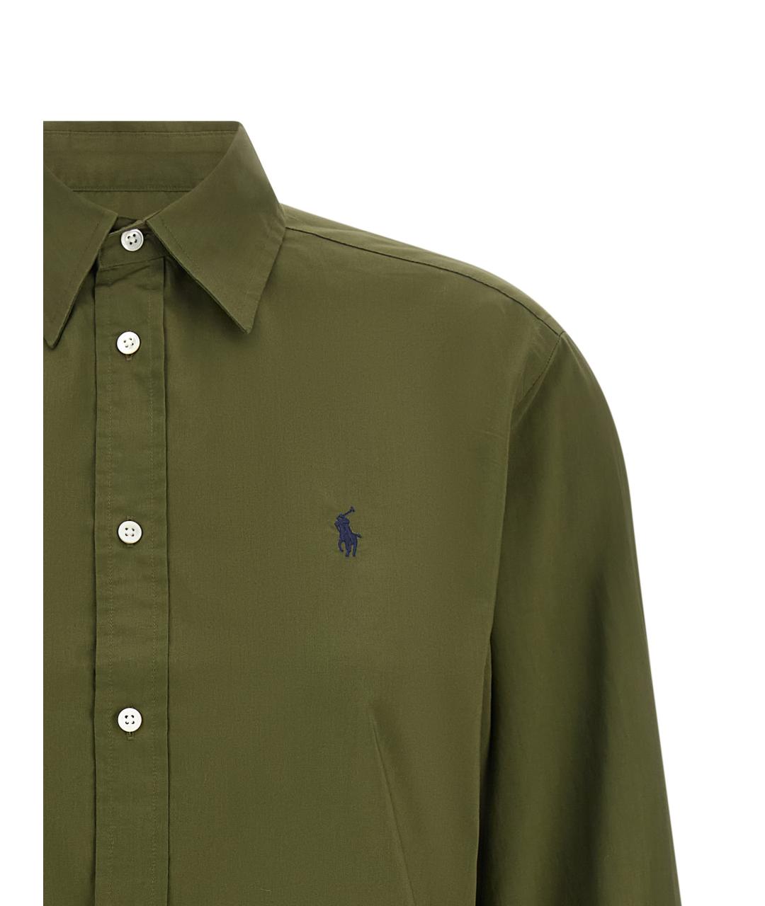 POLO RALPH LAUREN Зеленая хлопковая рубашка, фото 3