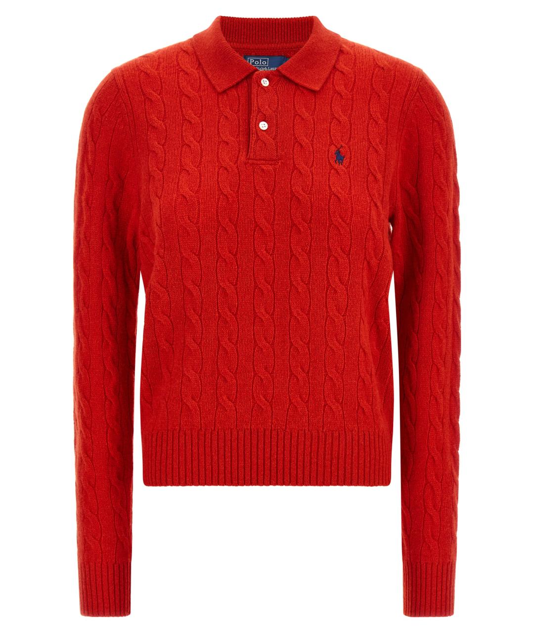 POLO RALPH LAUREN Красный шерстяной джемпер / свитер, фото 1