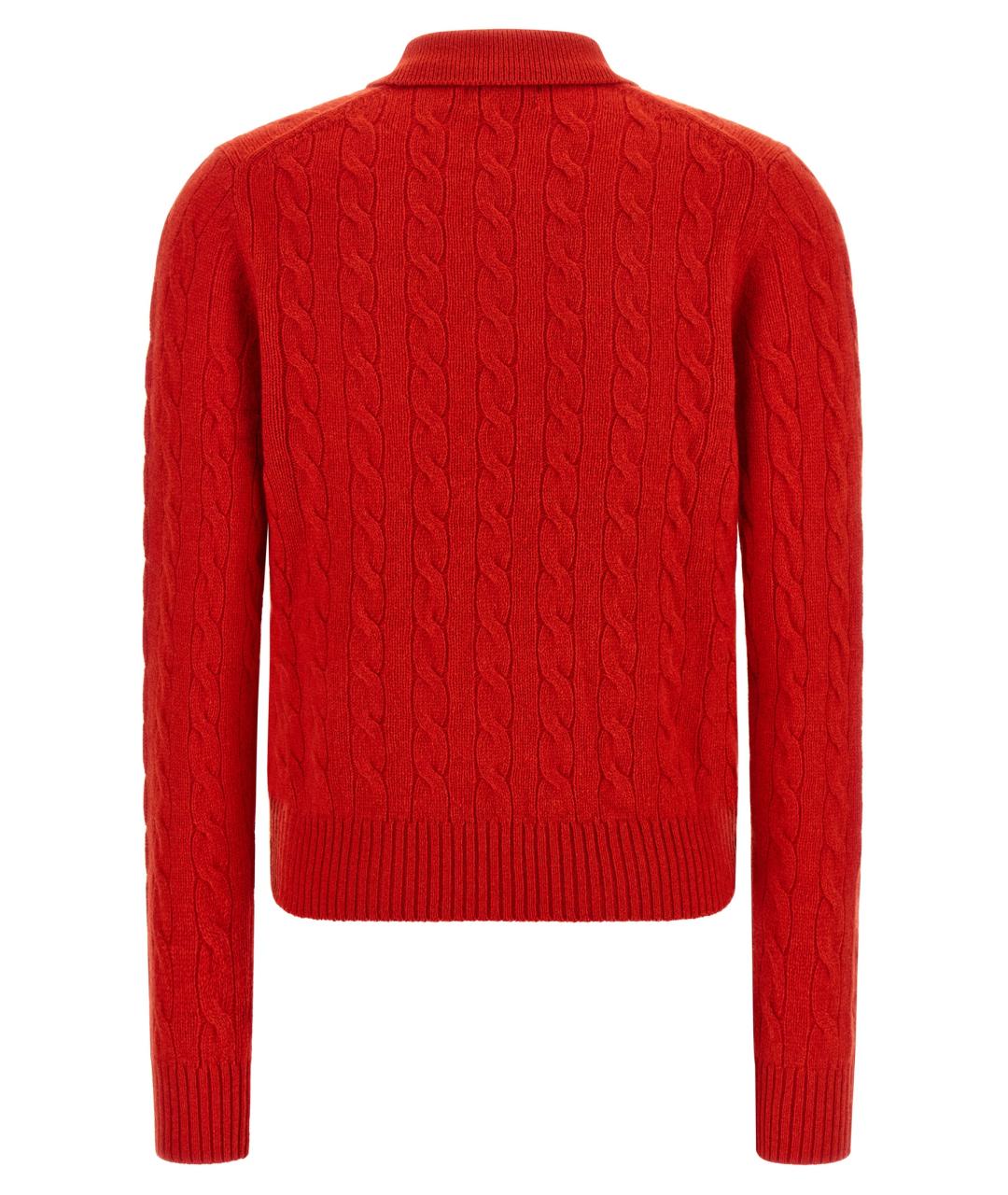 POLO RALPH LAUREN Красный шерстяной джемпер / свитер, фото 2