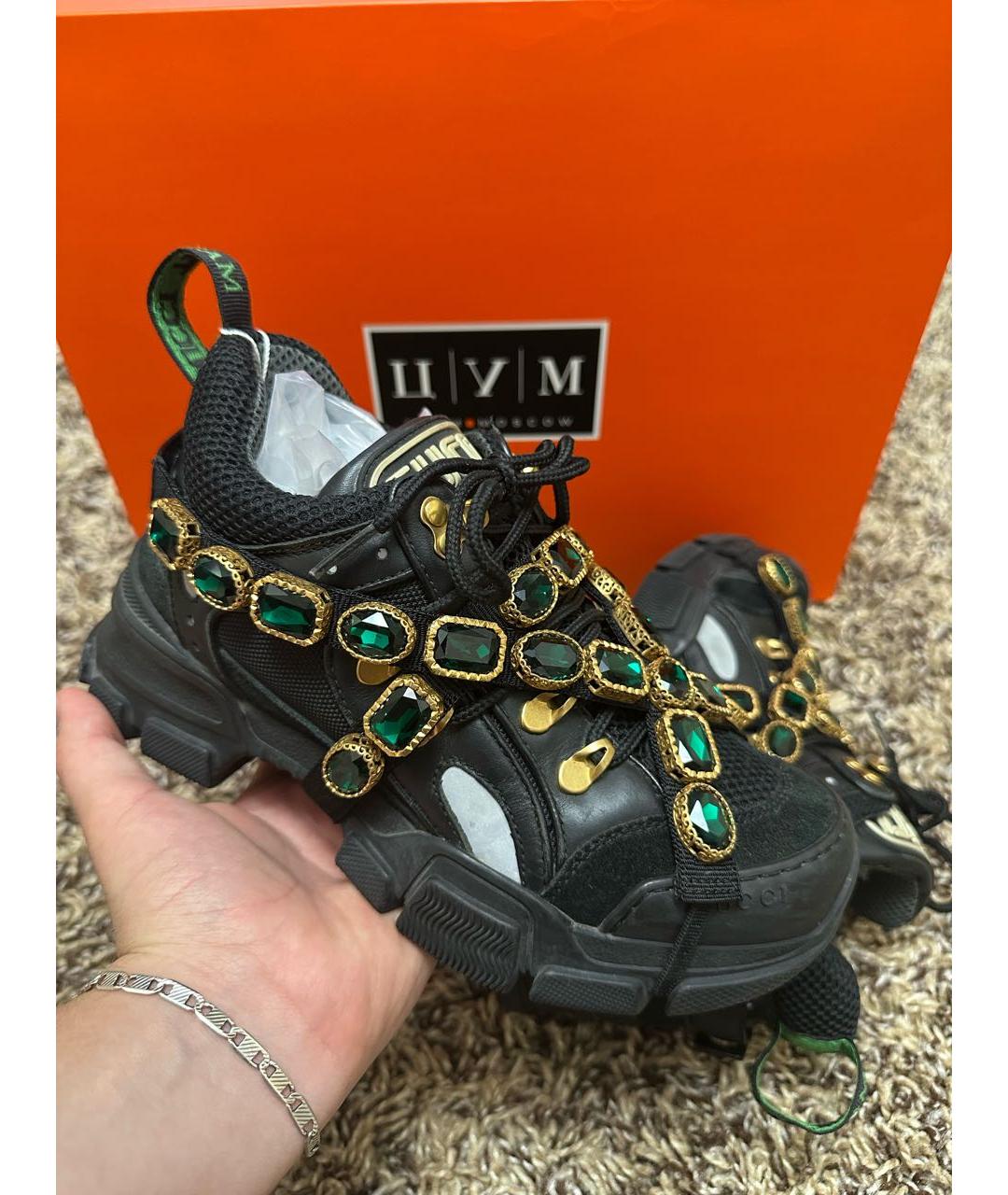 GUCCI Черные кроссовки, фото 2