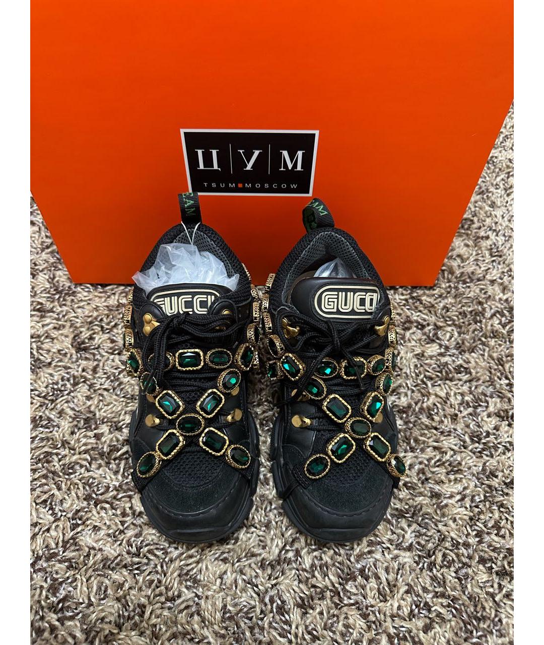 GUCCI Черные кроссовки, фото 4
