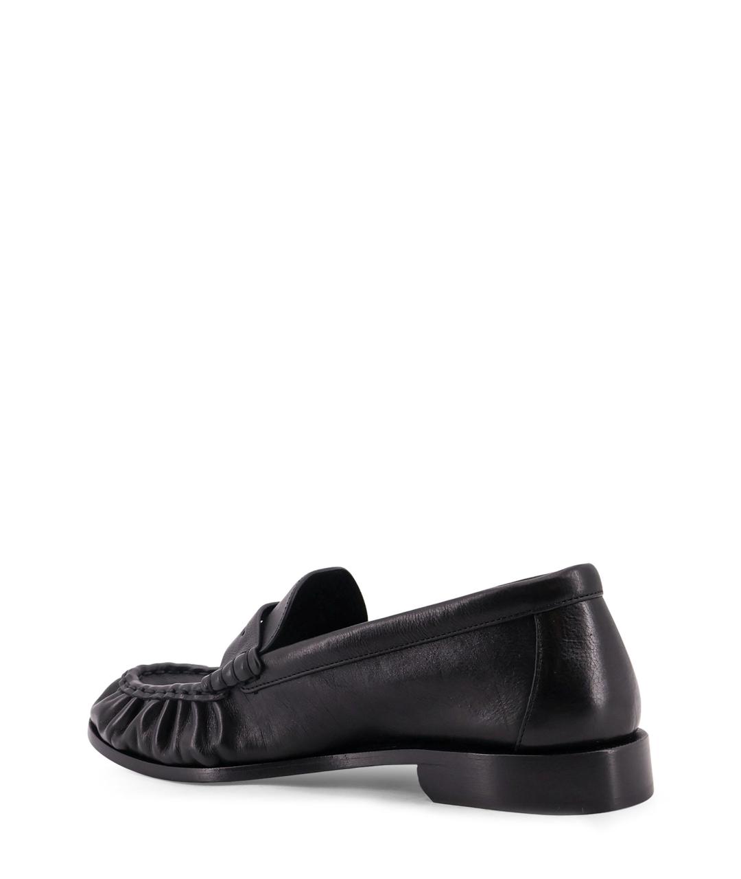 SAINT LAURENT Черные кожаные лоферы, фото 3