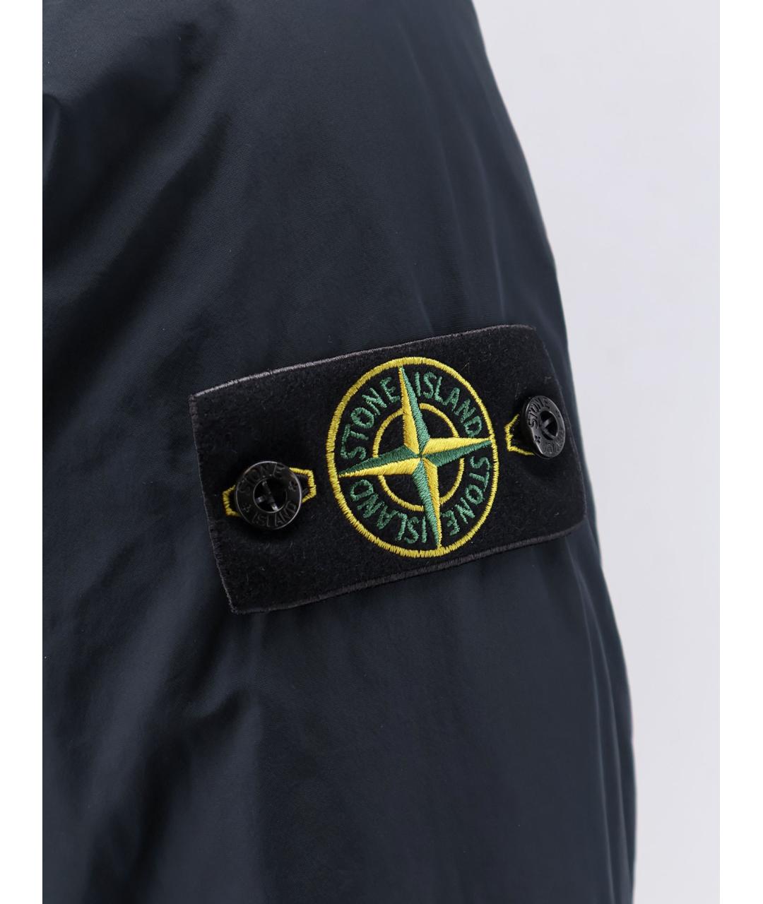 STONE ISLAND Синяя полиамидовая куртка, фото 3