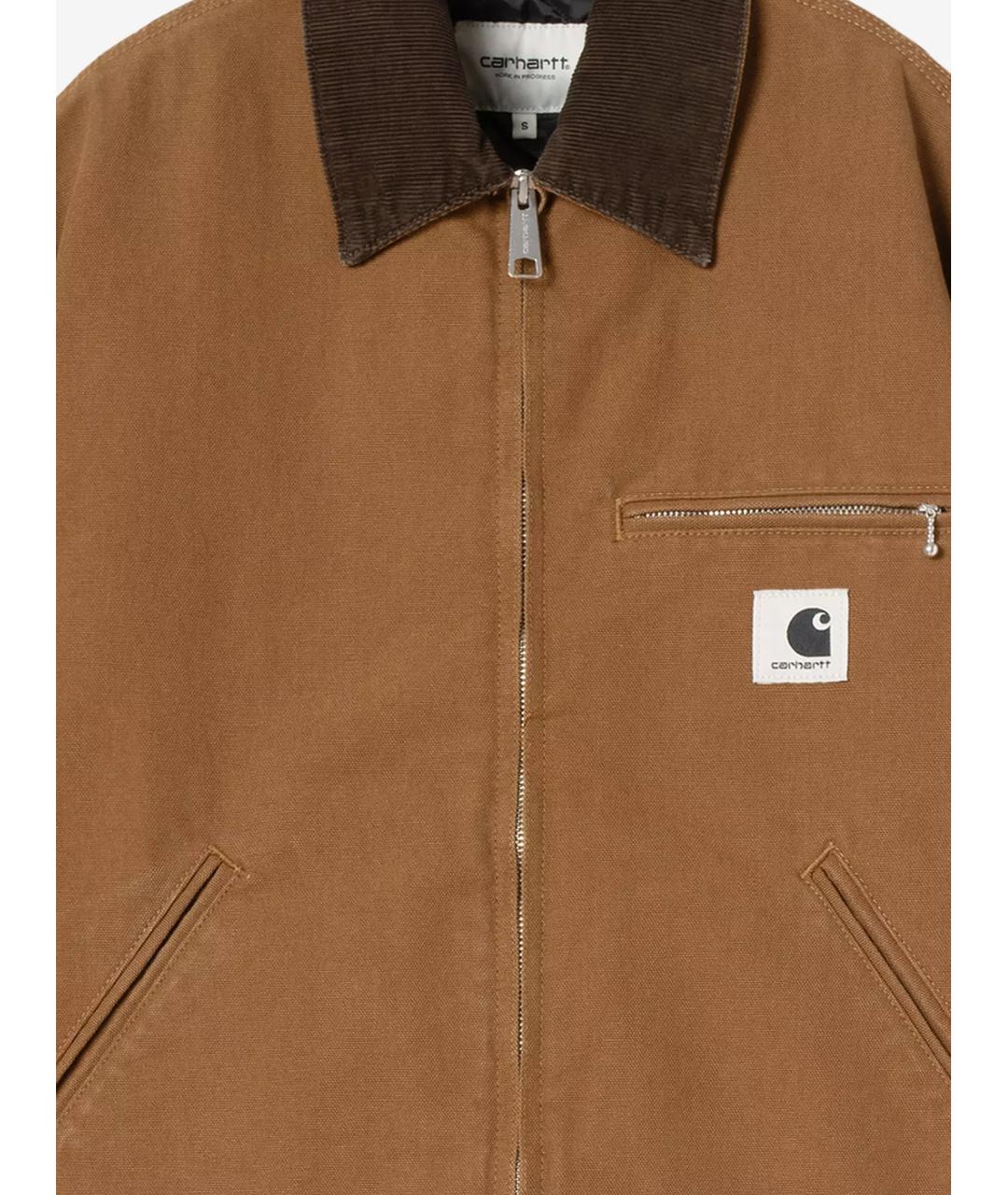 CARHARTT WIP Коричневая хлопковая куртка, фото 3