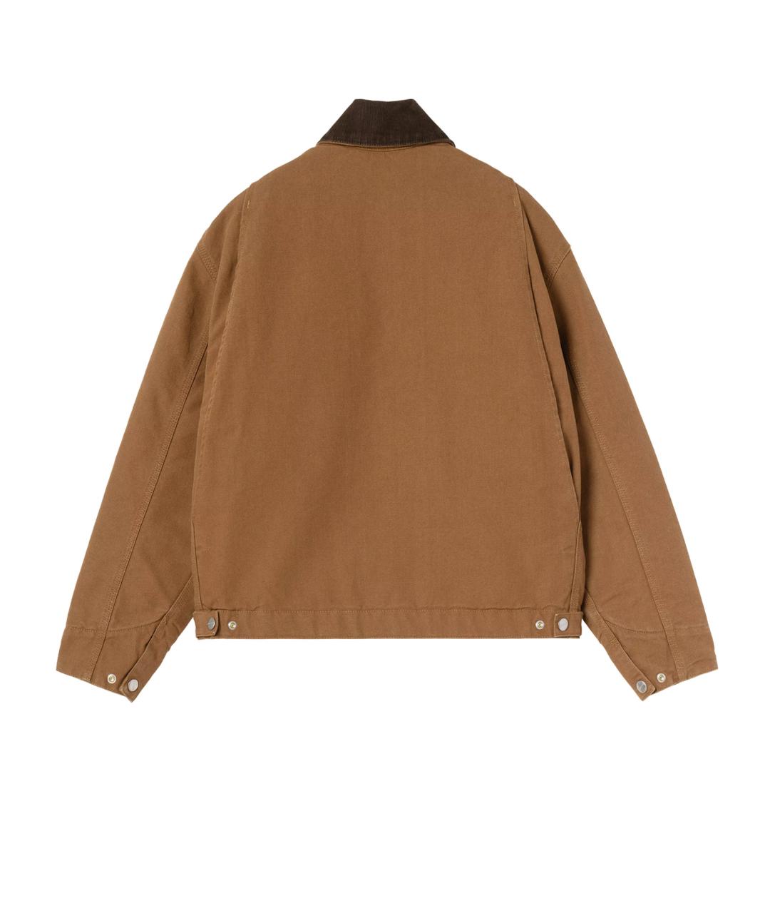CARHARTT WIP Коричневая хлопковая куртка, фото 2