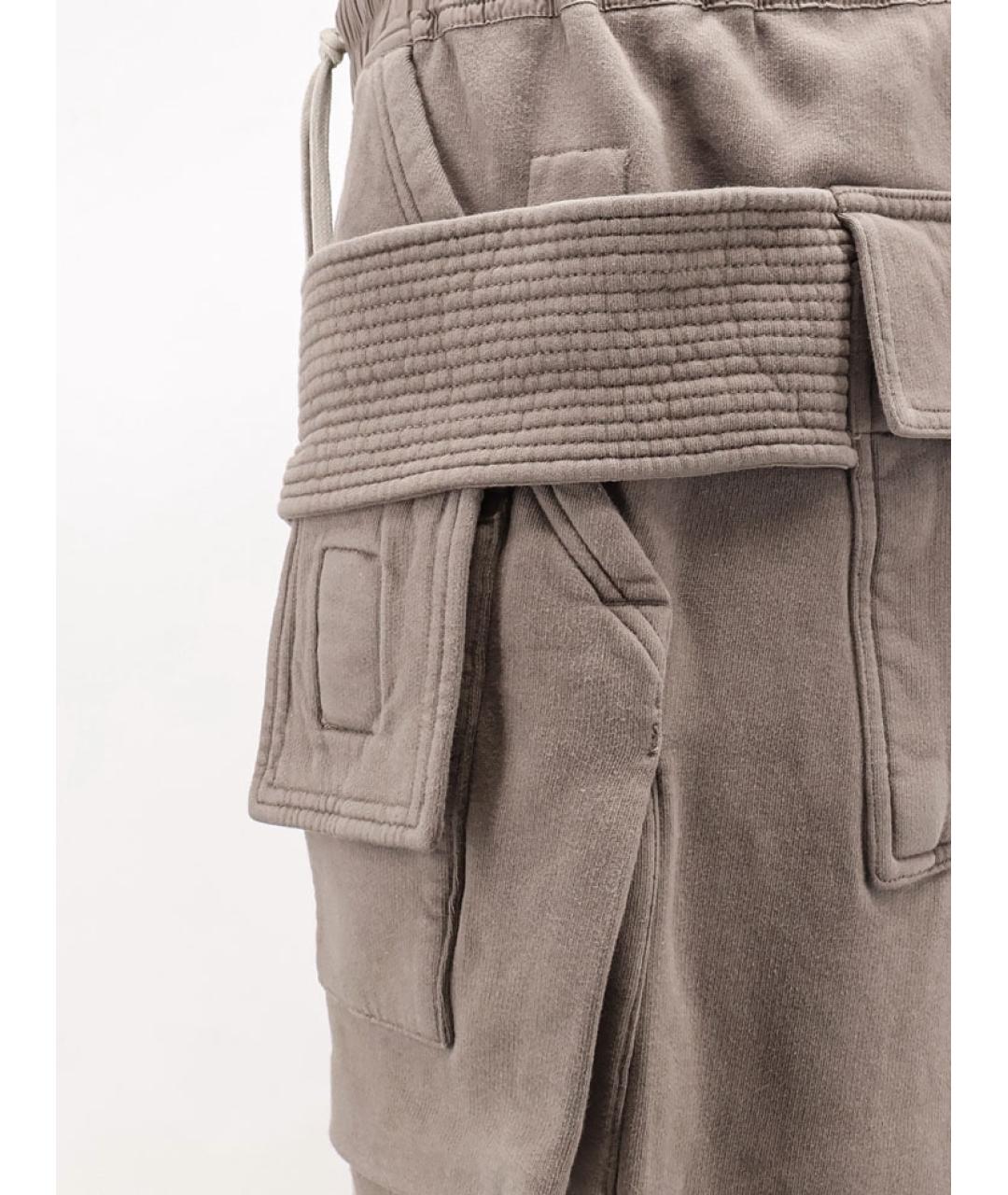 RICK OWENS DRKSHDW Мульти хлопковые повседневные брюки, фото 3