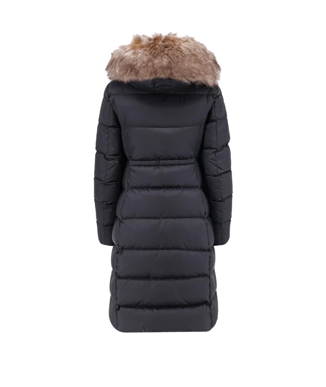 MONCLER Черный полиамидовый пуховик, фото 2