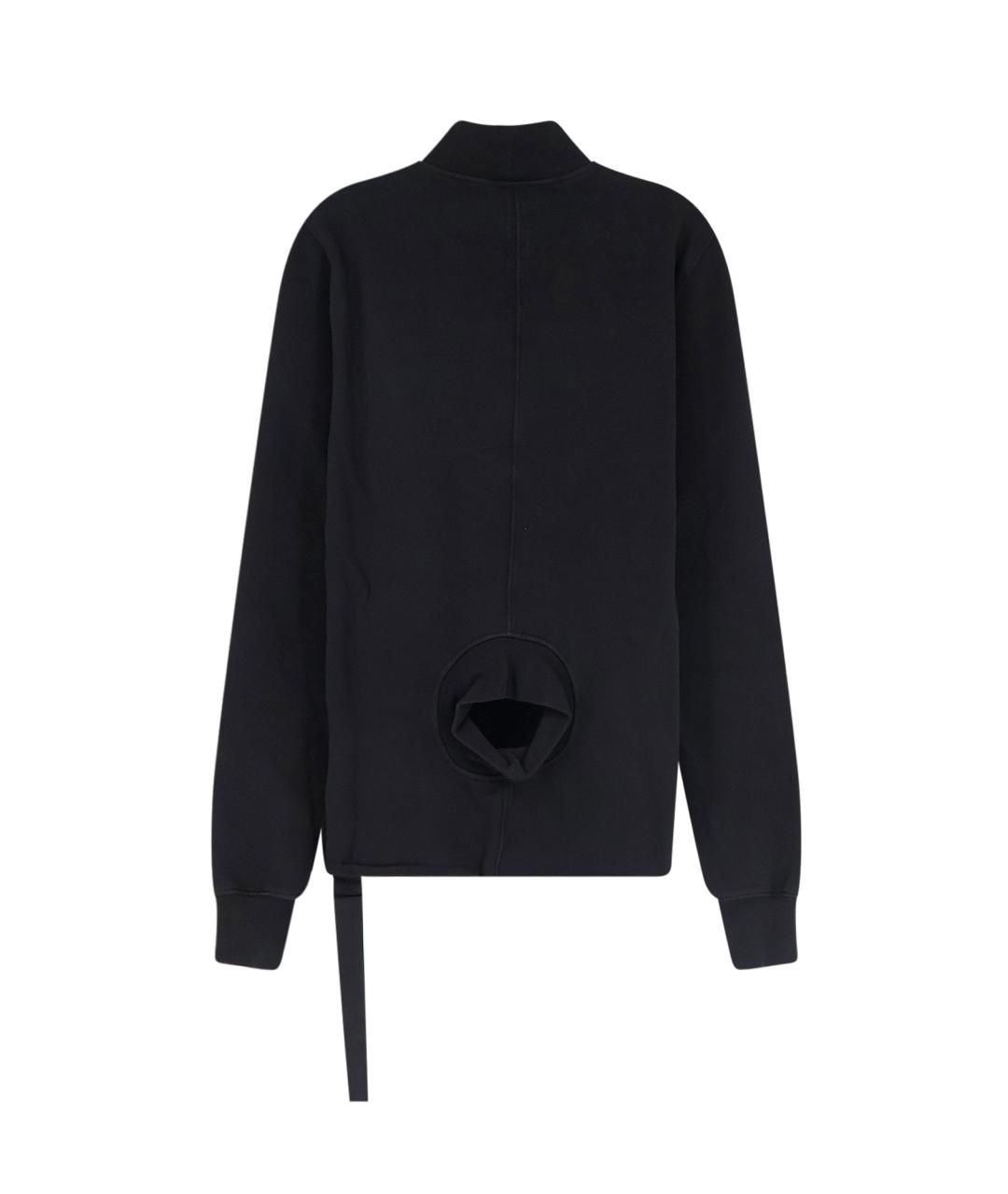 RICK OWENS DRKSHDW Черный хлопковый джемпер / свитер, фото 2