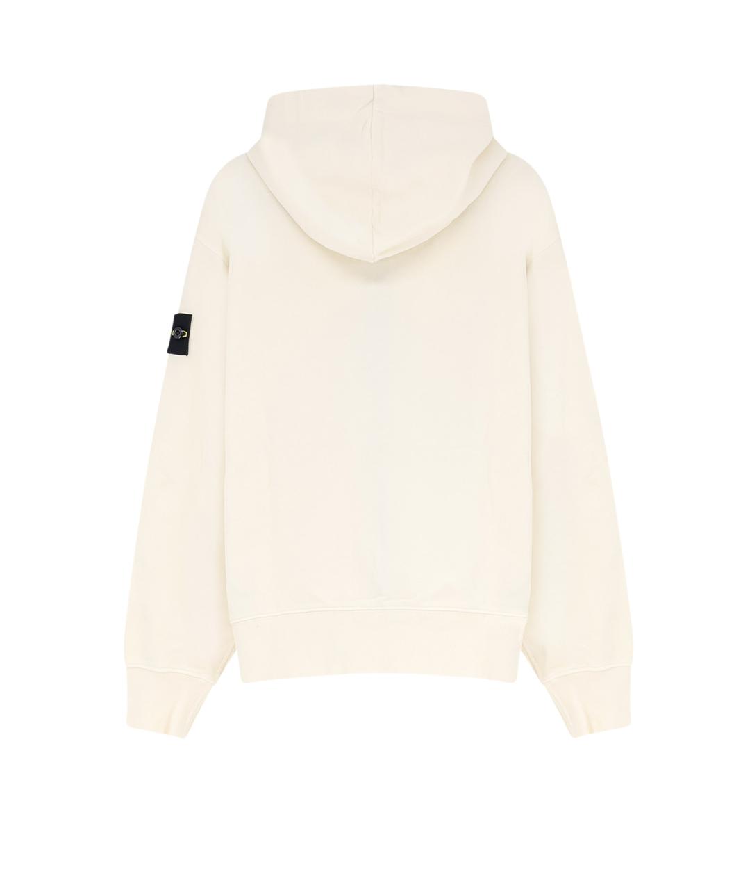 STONE ISLAND Белый хлопковый кардиган, фото 2
