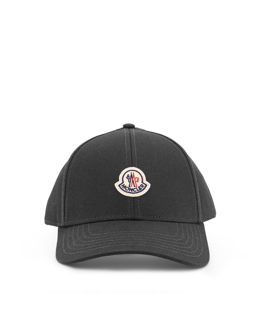 MONCLER Черная хлопковая кепка/бейсболка, фото 1