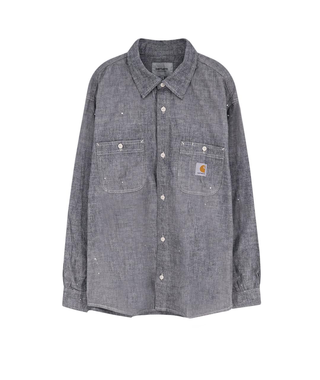 CARHARTT WIP Серая хлопковая кэжуал рубашка, фото 1