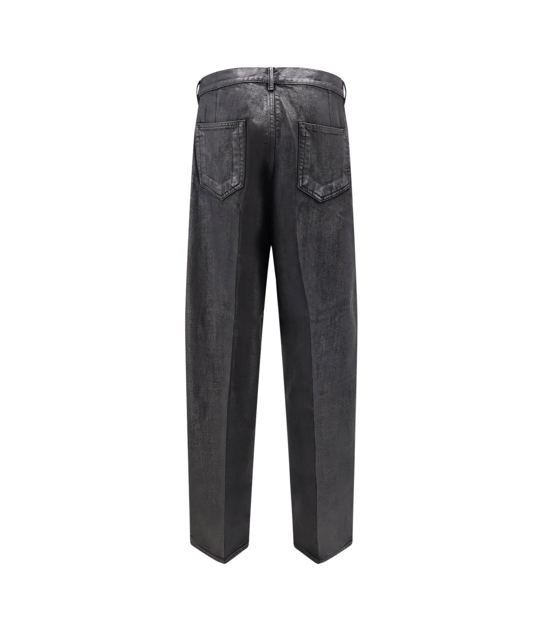 RICK OWENS DRKSHDW Черные хлопковые прямые джинсы, фото 2