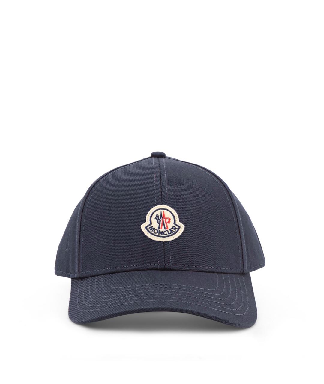 MONCLER Синяя хлопковая кепка/бейсболка, фото 1
