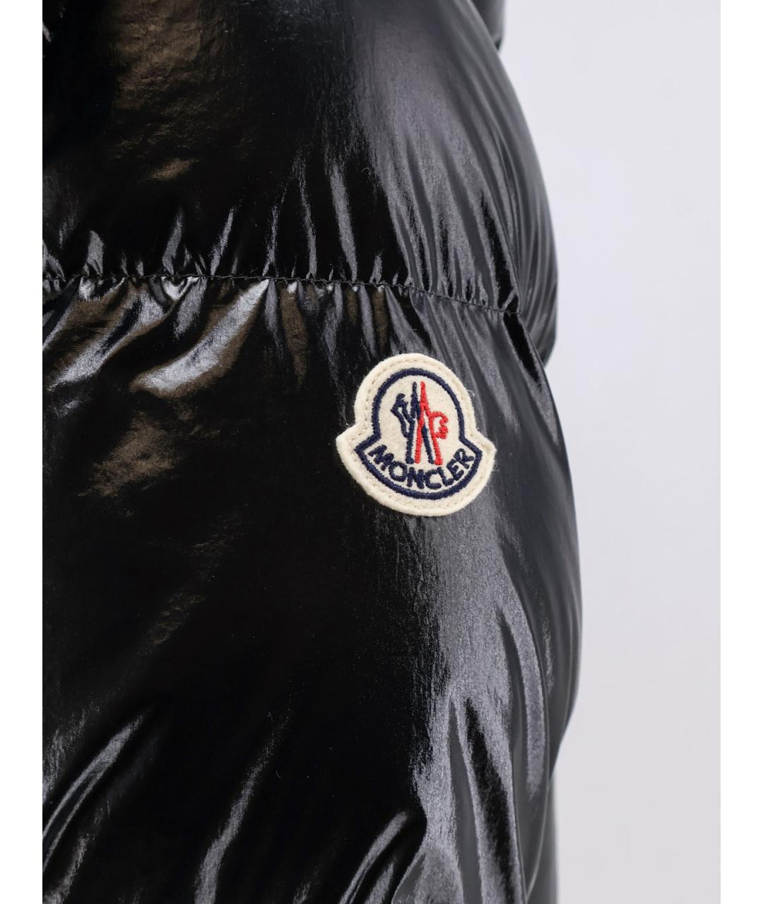 MONCLER Черная полиамидовая куртка, фото 3