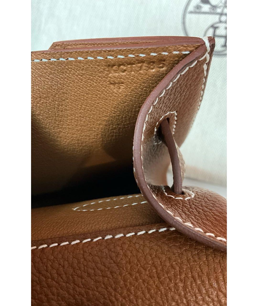 HERMES Коричневая кожаная папка для документов, фото 5