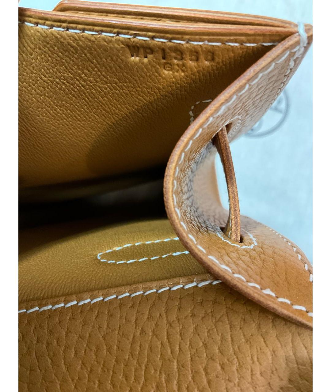 HERMES Оранжевая кожаная папка для документов, фото 6