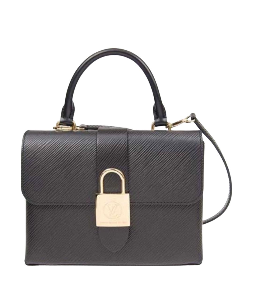 LOUIS VUITTON Черная кожаная сумка через плечо, фото 1