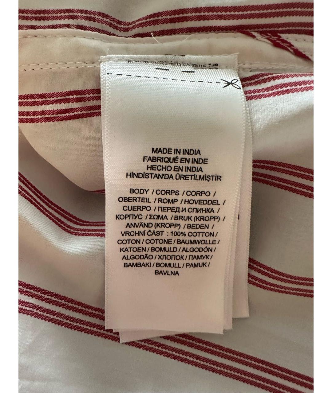 RALPH LAUREN Белая хлопковая рубашка, фото 5