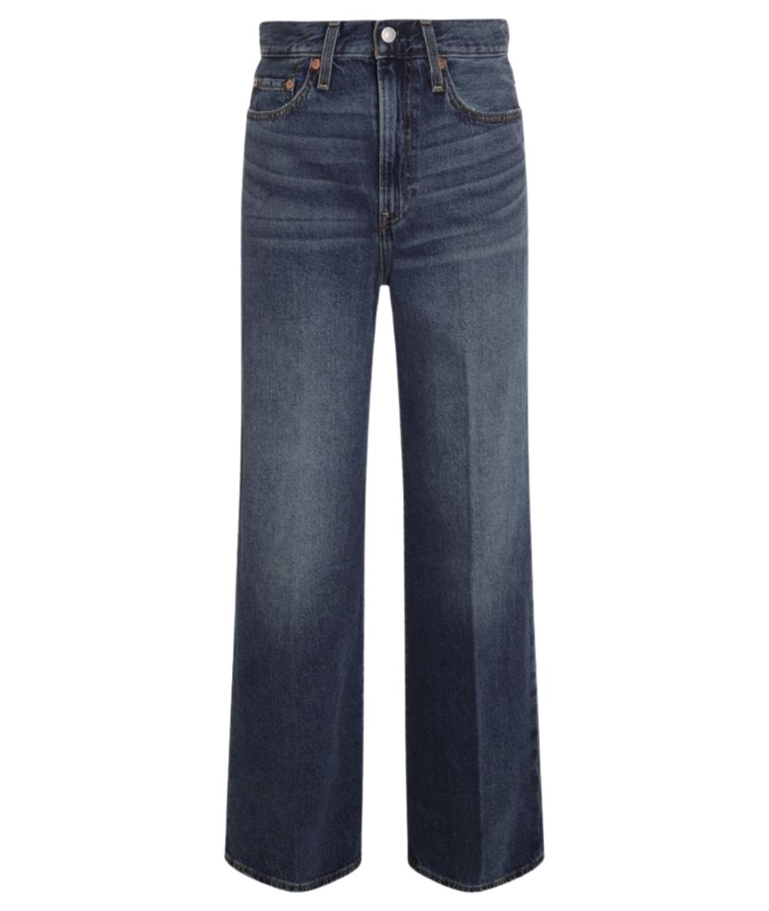 LEVI'S Синие хлопковые прямые джинсы, фото 1