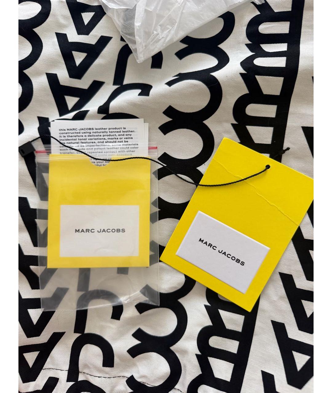 MARC JACOBS Черная кожаная сумка тоут, фото 6