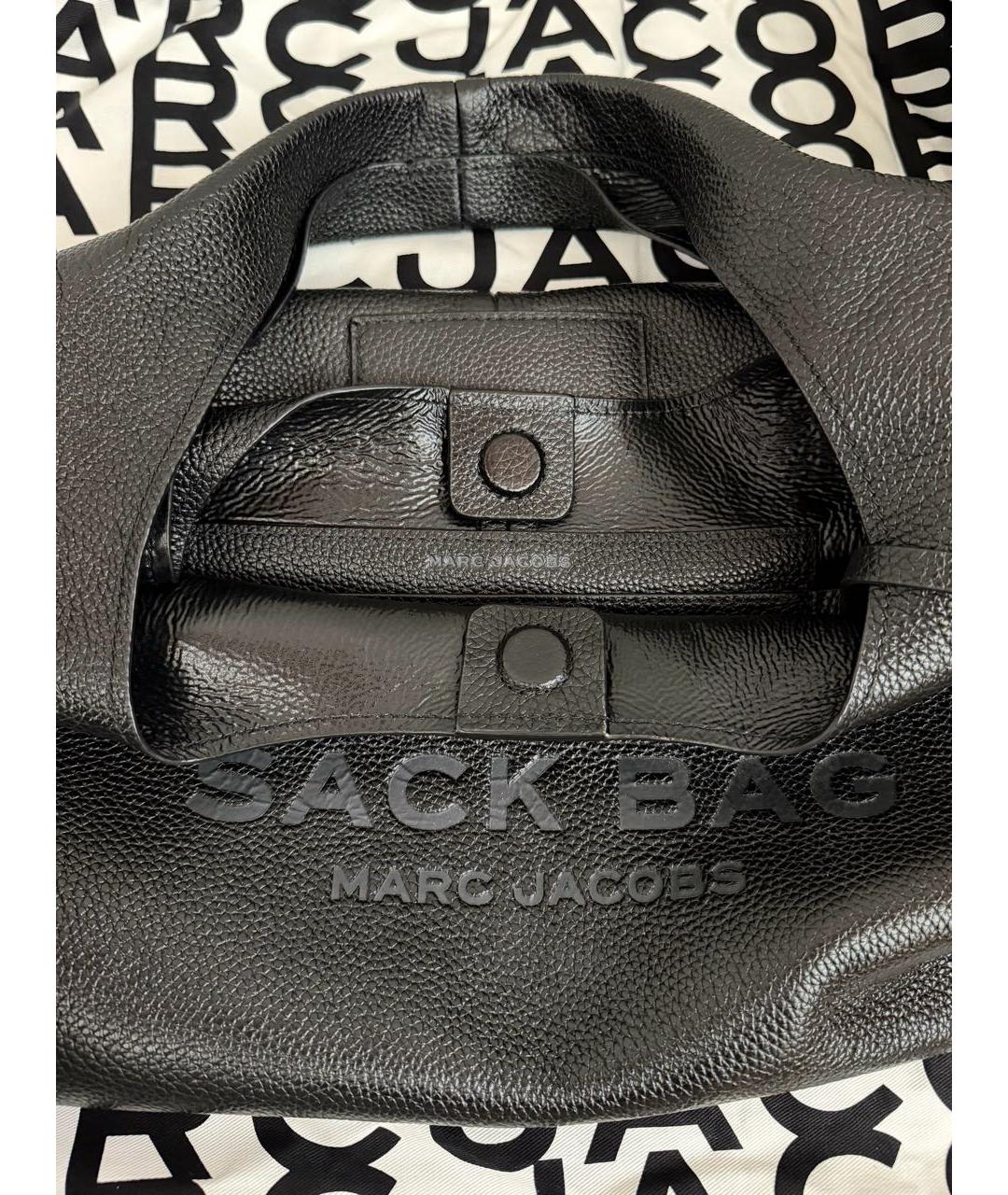 MARC JACOBS Черная кожаная сумка тоут, фото 4