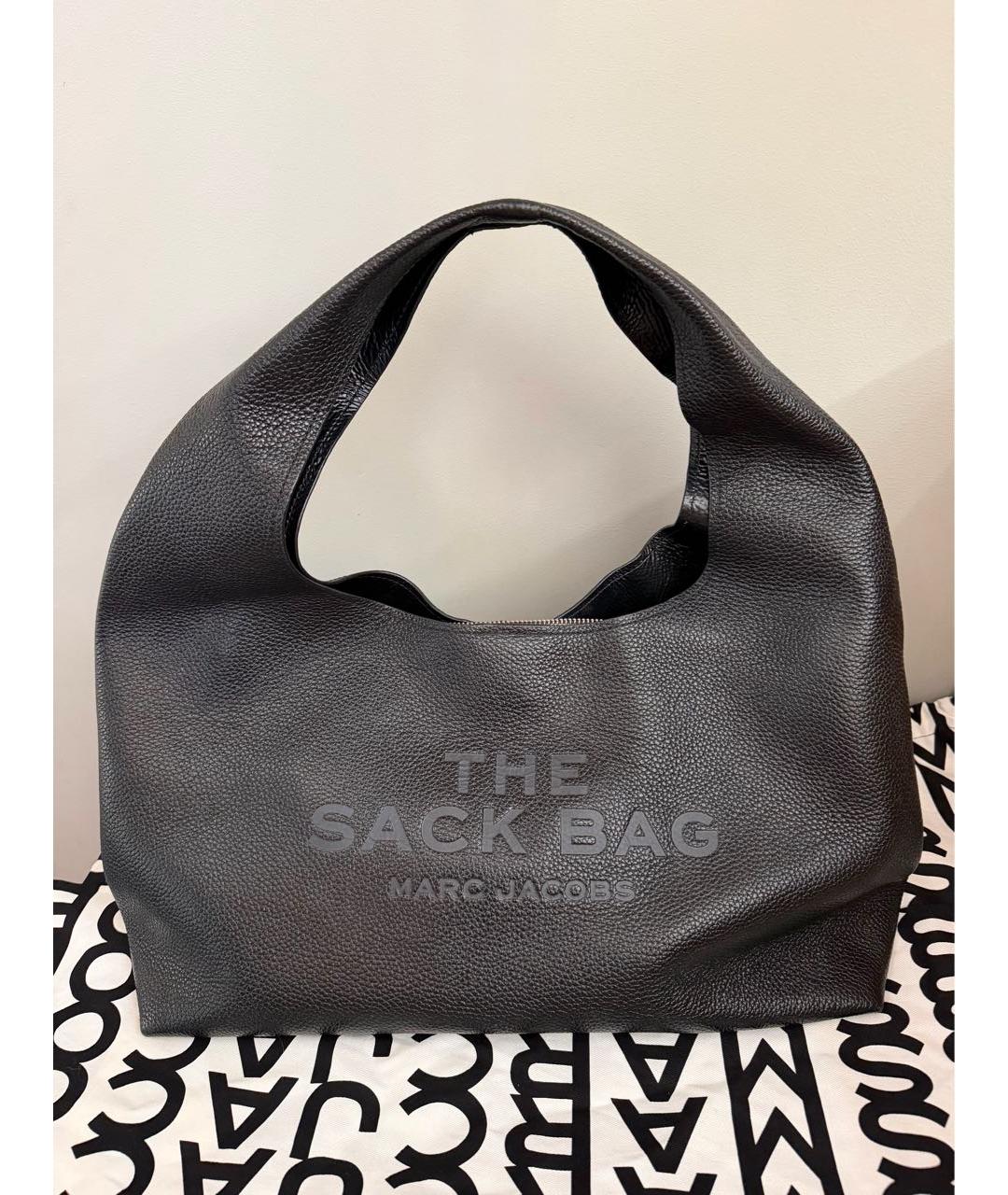 MARC JACOBS Черная кожаная сумка тоут, фото 5