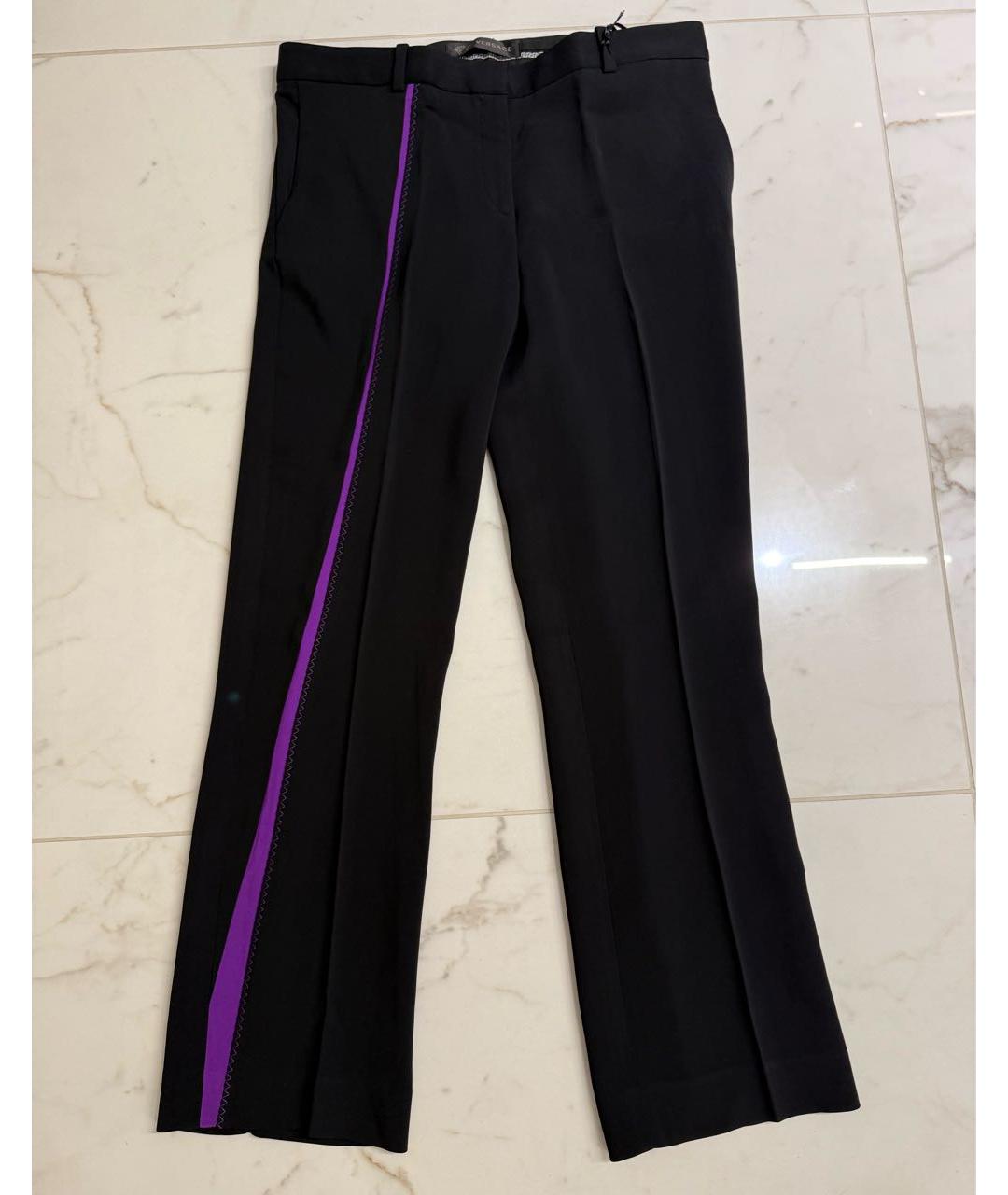 VERSACE Черные брюки узкие, фото 5
