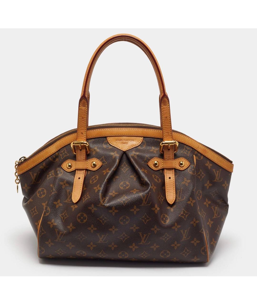 LOUIS VUITTON Коричневая сумка тоут из канвы, фото 9