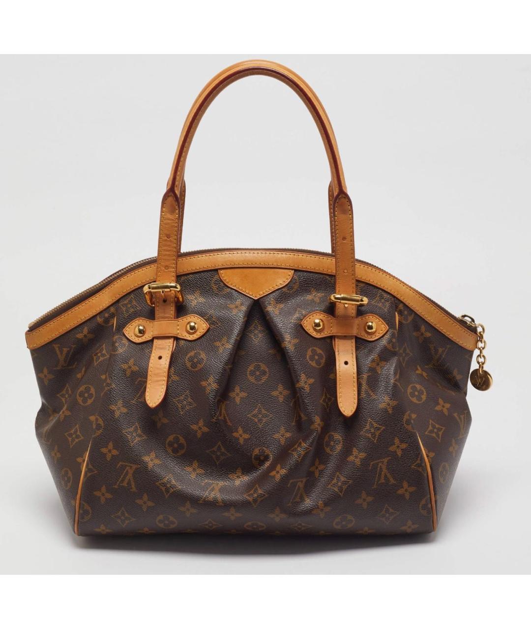 LOUIS VUITTON Коричневая сумка тоут из канвы, фото 3