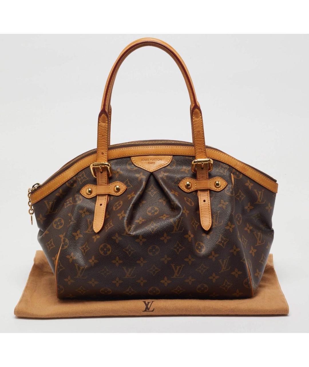 LOUIS VUITTON Коричневая сумка тоут из канвы, фото 2