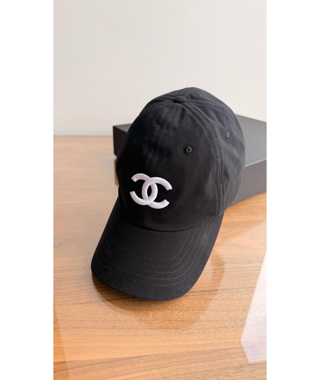 CHANEL Черная кепка, фото 2