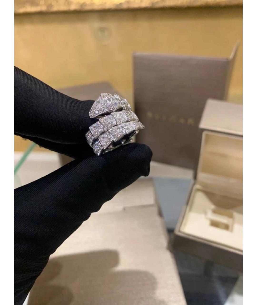 BVLGARI Серебряное кольцо из белого золота, фото 3
