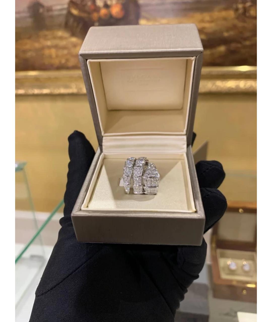BVLGARI Серебряное кольцо из белого золота, фото 2