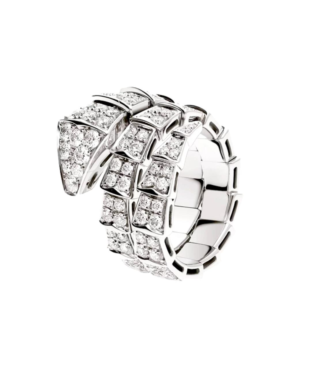 BVLGARI Серебряное кольцо из белого золота, фото 1
