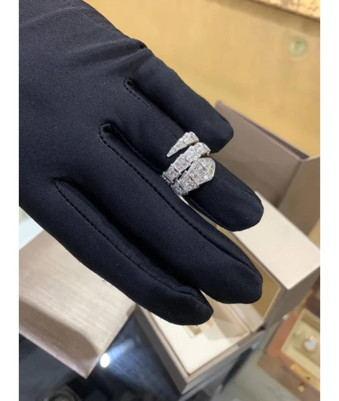BVLGARI Серебряное кольцо из белого золота, фото 4