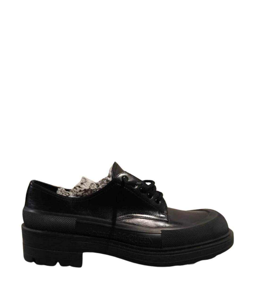 MCQ ALEXANDER MCQUEEN Черные кожаные туфли, фото 1