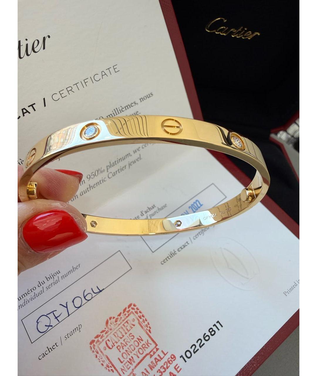 CARTIER Золотой браслет из желтого золота, фото 5