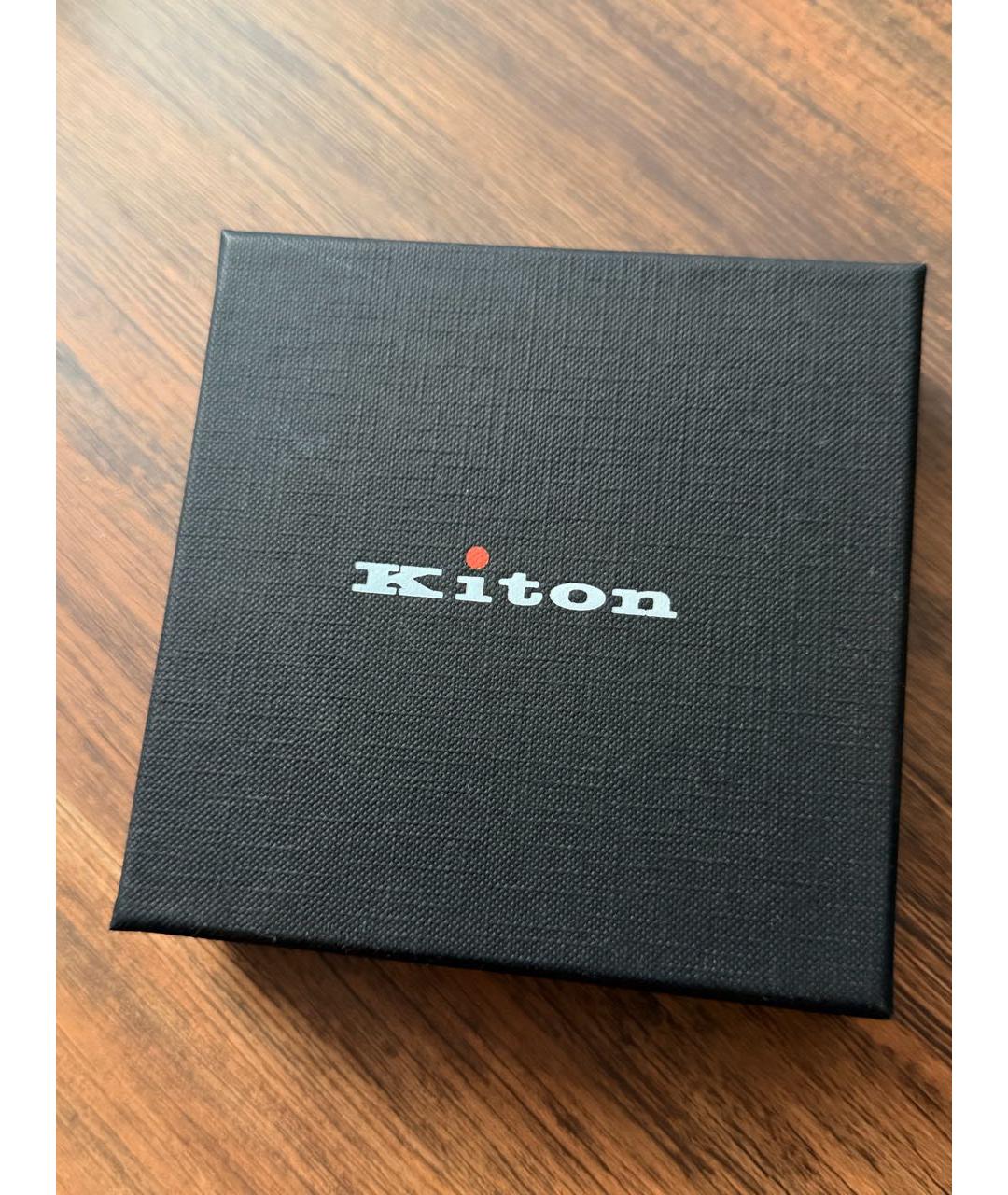 KITON Черный кожаный кардхолдер, фото 4