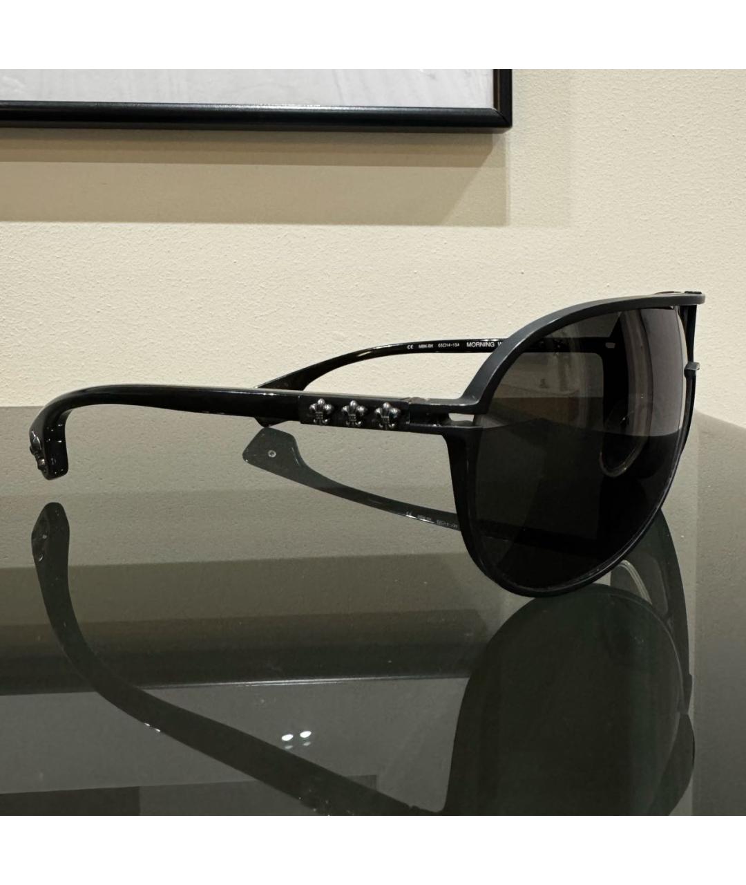 CHROME HEARTS Черные металлические солнцезащитные очки, фото 2