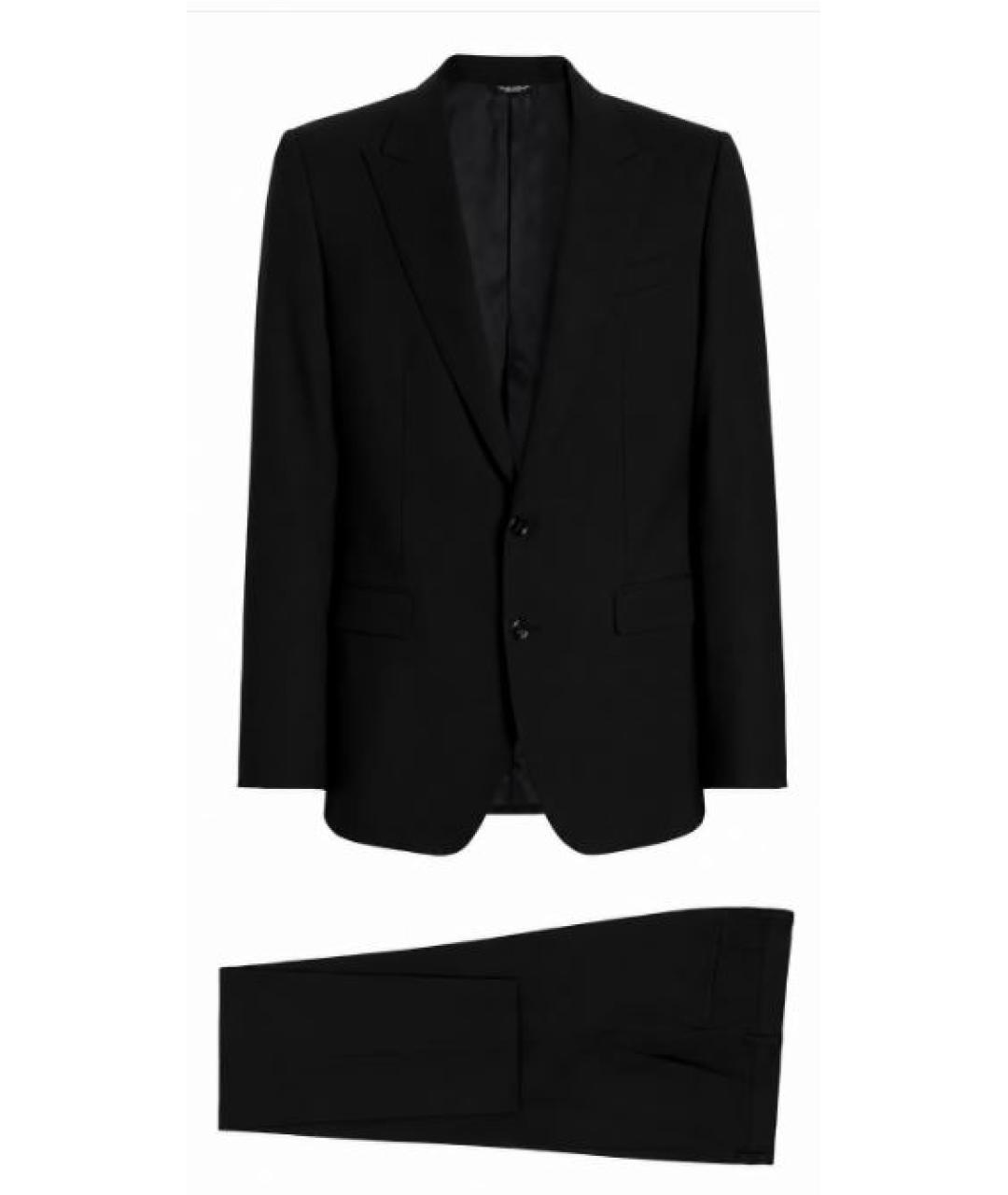 DOLCE&GABBANA Черный классический костюм, фото 1