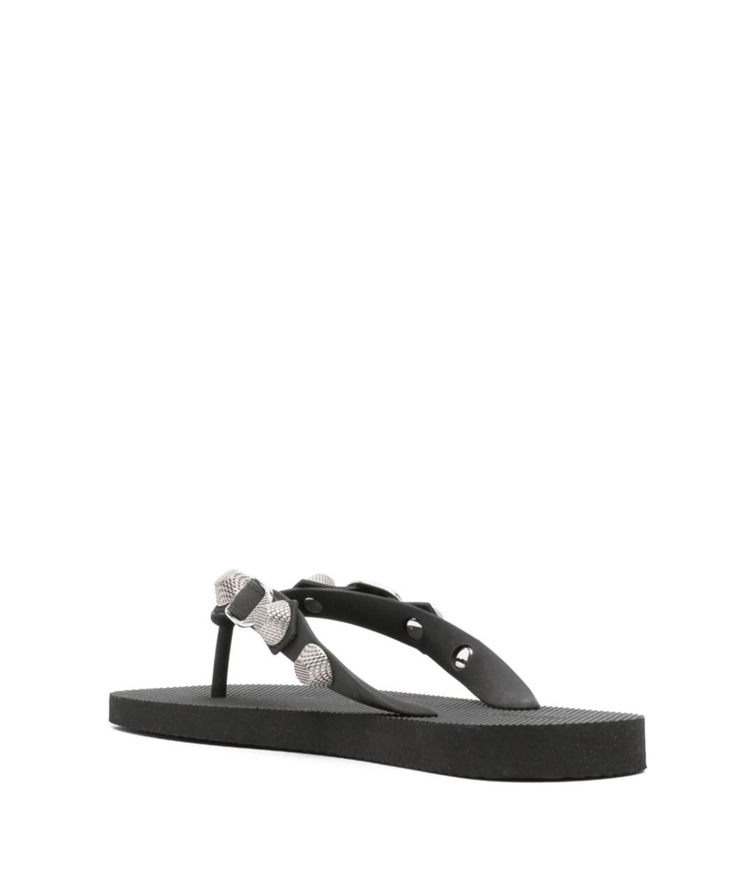 BALENCIAGA Черные шлепанцы, фото 4