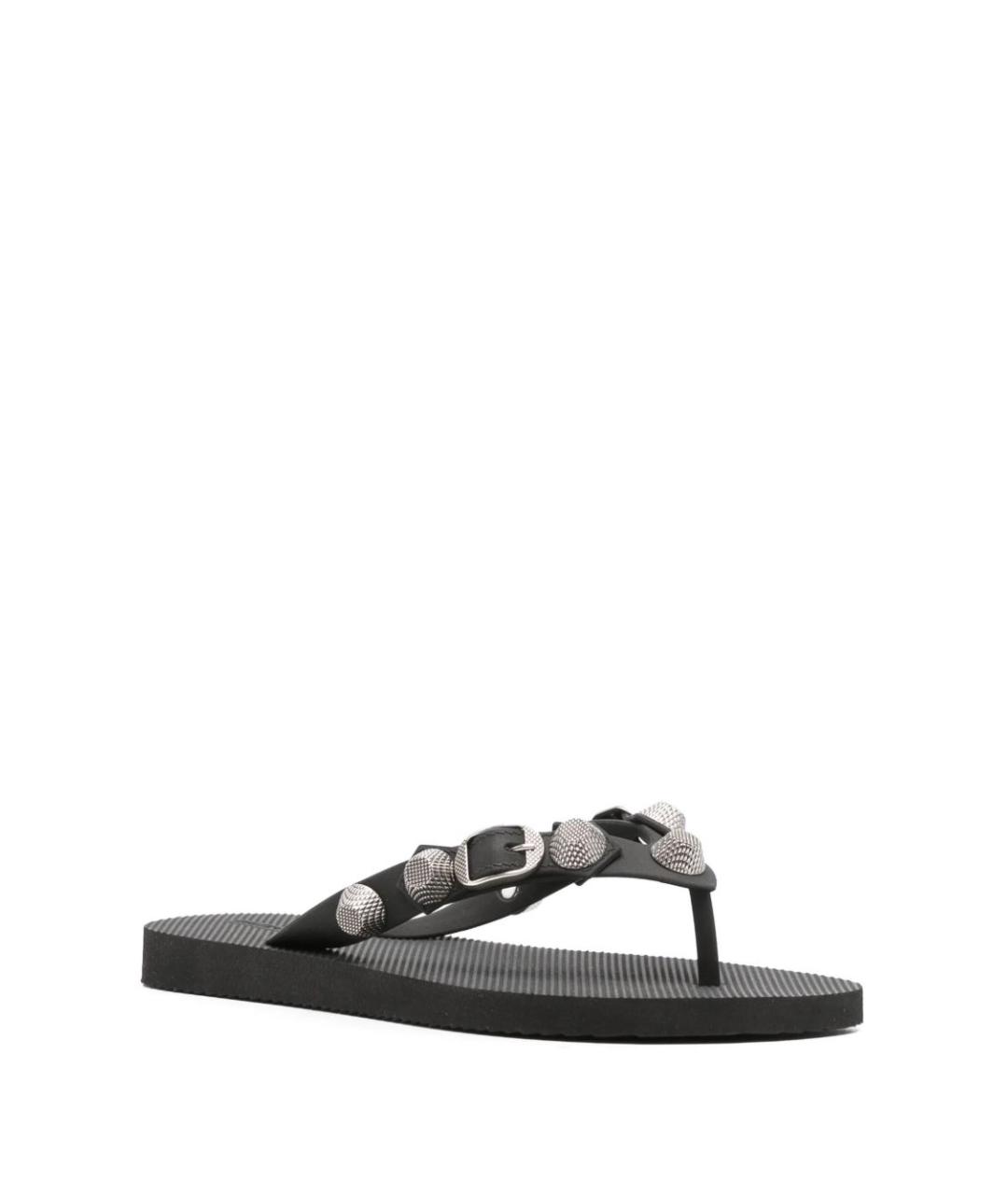 BALENCIAGA Черные шлепанцы, фото 3