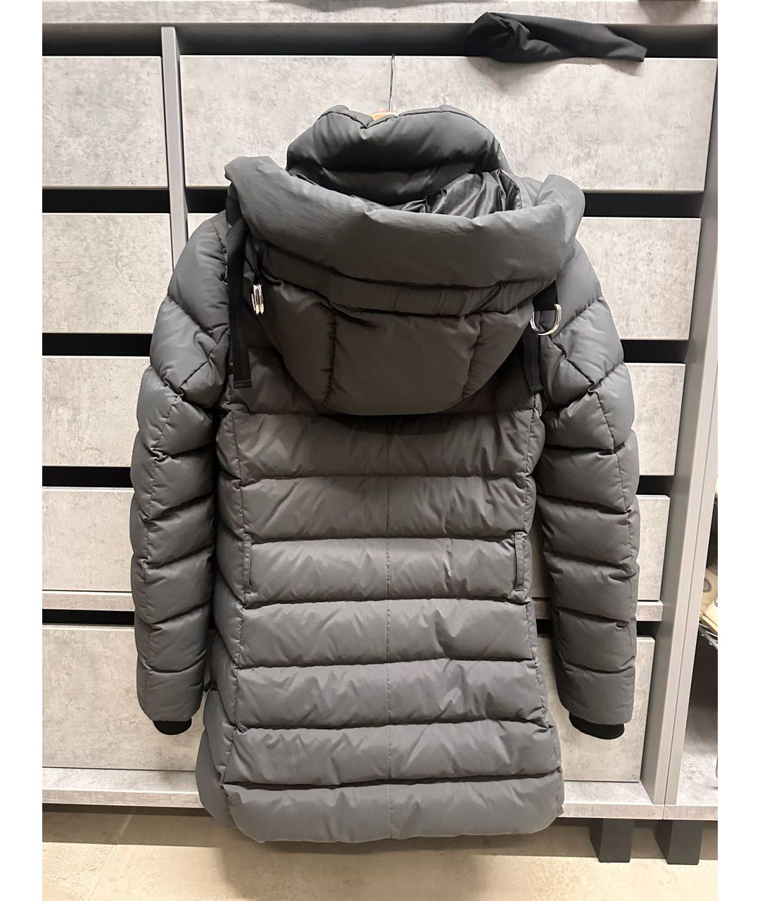 BURBERRY Серый полиамидовый пуховик, фото 2