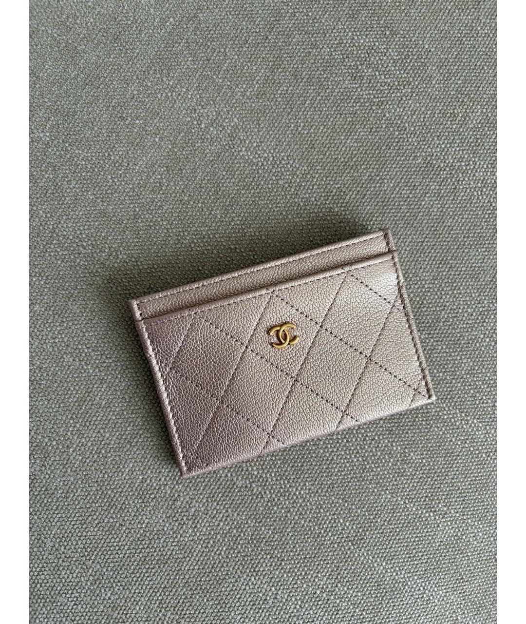 CHANEL Розовый кожаный кардхолдер, фото 2