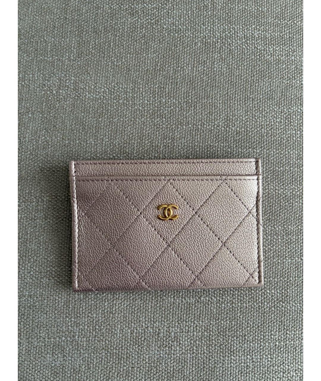CHANEL Розовый кожаный кардхолдер, фото 4