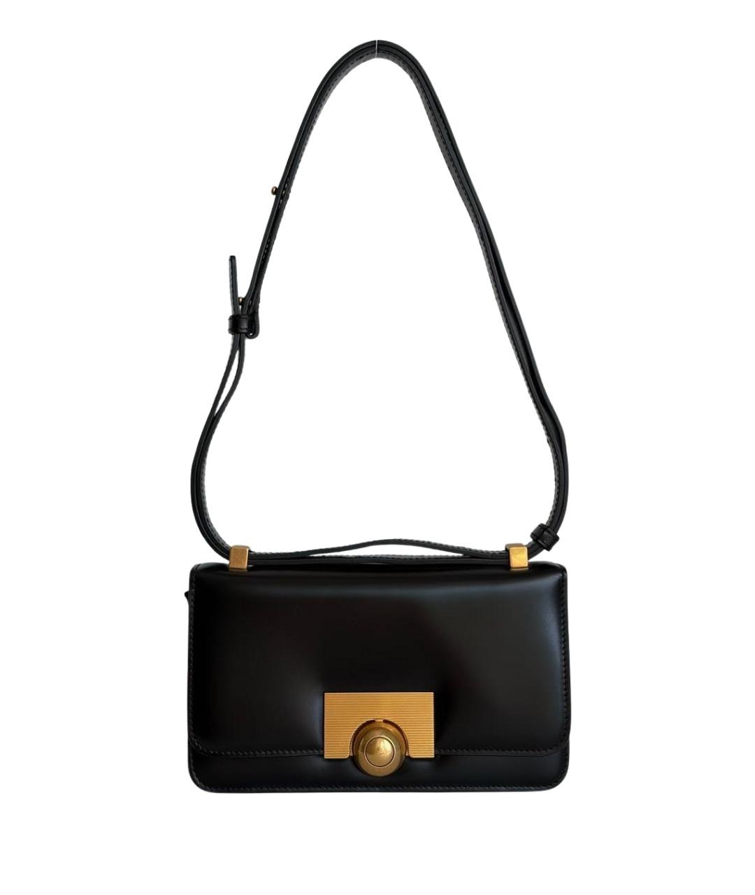 BOTTEGA VENETA Черная кожаная сумка через плечо, фото 1