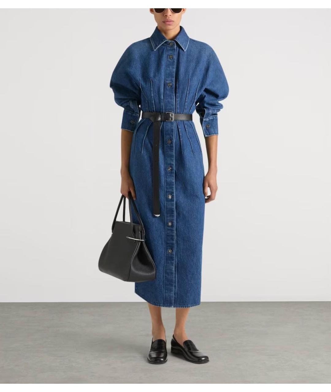 GIVENCHY Синее хлопковое повседневное платье, фото 2